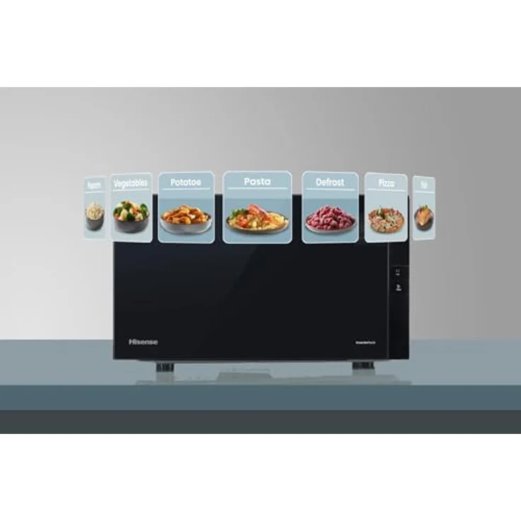 Hisense H25MOBS4HGI Mikrowelle / 25 L / 900W / InverterTech / Grill Combo / Premium gehärtetes Glas / Schwarz – Bild 4