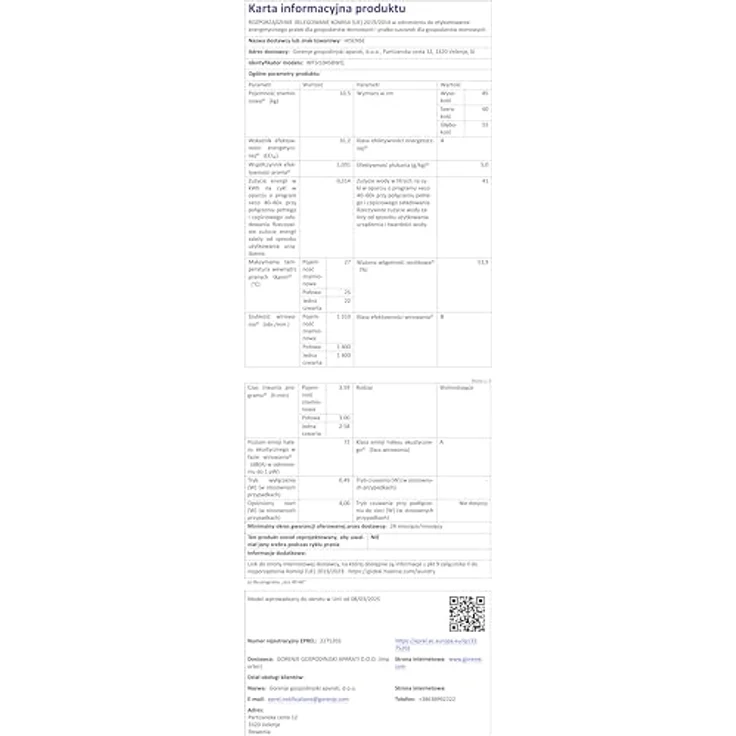 Hisense WF5I1045BWQ, Freistehend Waschmaschine mit 10,5 kg Fassungsvermögen, 1400 U/min, Energieeffizienz A, 72 dB, schwarz – Bild 8