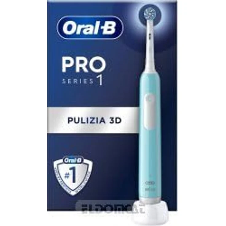 Oral-B Wiederaufladbare elektrische Zahnbürste Series 1 Blau mit 1 Ersatzbürste. 1 Zahnbürste