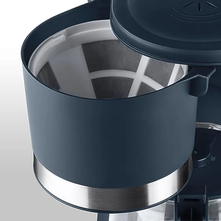 Ufesa Filterkaffeemaschine CG7114 Capriccio, 6 Tassen, 600 W, 0,6 l, Permanentfilter, Antihaft-Heizplatte, Tropf-Stopp-System, automatische Abschaltung, Kristall, Schwarz – Bild 5