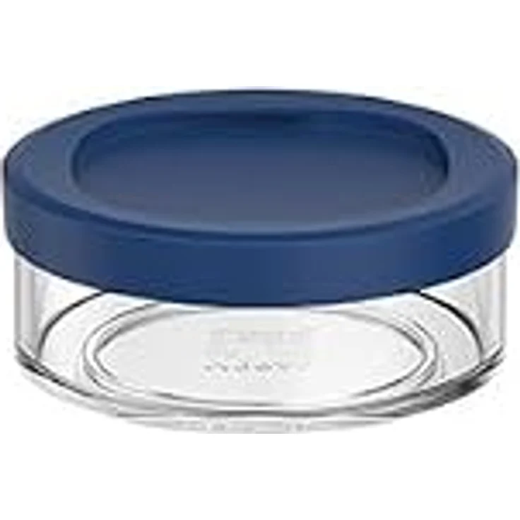 Mepal Müslibecher Abteil Ellipse, To Go Behälter mit Platz für Snacks und Toppings, einfache Drehöffnung, spülmaschinengeeignet, 200 ml, Vivid blue – Bild 1