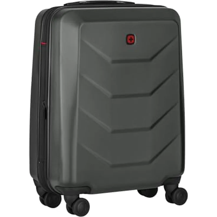 WENGER Prymo Carry-On Hartschalenkoffer, 36 (43) l, Trolley mit Erweiterung, Sicherheitsschloss, Anthrazit – Bild 1