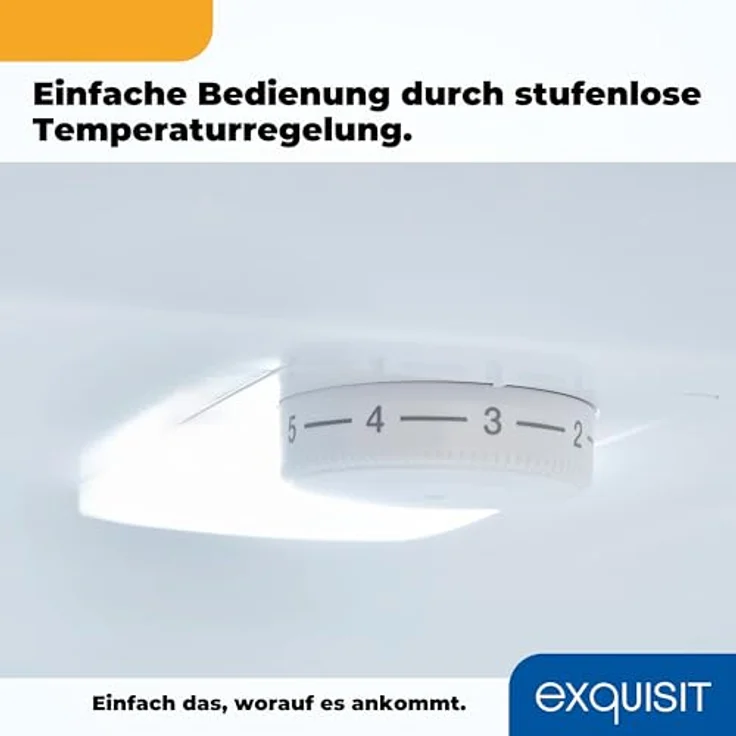 Exquisit Kühl-Gefrierkombination KGC265-70-040D inoxlook, 262 Liter, 4 Glasablagen, 3 Gefrierschubladen, 4-Sterne-Gefrierfach – Bild 7