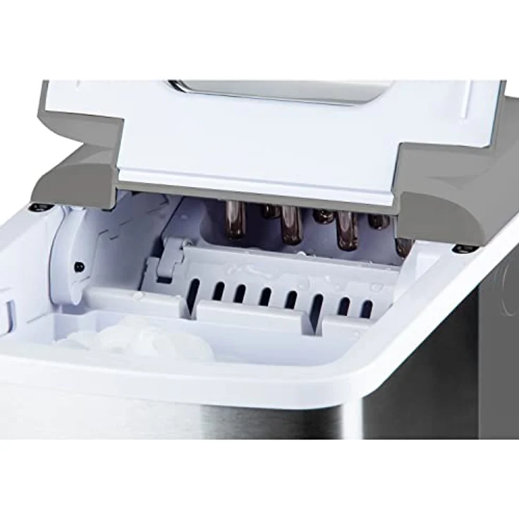 Domo DO9253IB Eiswürfelbereiter, 1,8 Liter, 120 Watt, Edelstahl, silber – Bild 5