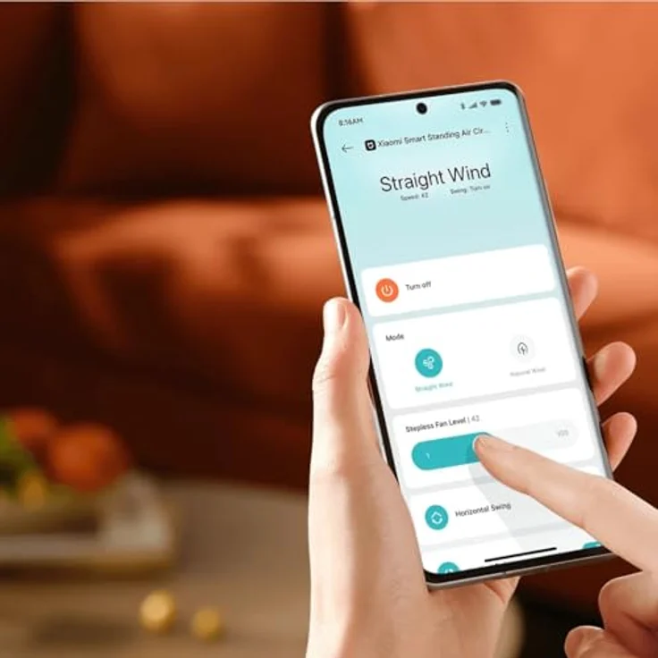 Xiaomi Smart Standing Air Circulation Fan BHR9849EU, Ventilator mit 100 Geschwindigkeitsstufen und 3D-Luftverteilung, Weiss – Bild 6