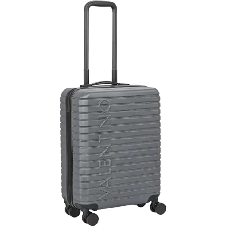 Valentino Mercury 4 Rollen Kabinentrolley 54 cm, Grau, mit 37 l und arretierbarem Griff – Bild 5