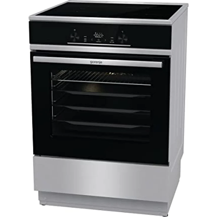 Gorenje GEIT6E 80 XPG Elektro Standherd mit Induktionskochfeld / 60 cm / 64 Liter/AirFry/GentleClose/PyroClean/Bratenthermometer/Pizzamodus 300°C/PowerBoost/Kindersicherung/edelstahl – Bild 2