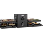 Princess Raclette Purify, 8 Personen, Integriertes Luftfiltersystem, Verstellbarer Thermostat, Spülmaschinenfeste Teile, Antihaftbeschichtung, Modernes Design, Überhitzungsschutz, 162660