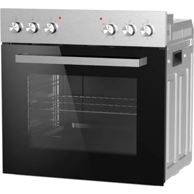 PKM Einbauherdset EHS5IX, 70 Liter Backofen mit Grillfunktion, Glaskeramikkochfeld mit 4 Zonen – Bild 4
