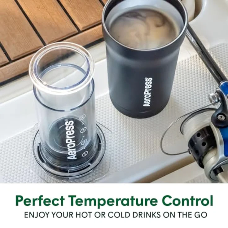 AeroPress Go Plus, tragbare Kaffeemaschine für Reisen und Camping – 3-in-1-Brühmethode, vollmundiger Kaffee ohne Bitterkeit, Kaffeepress-Set – – Bild 3