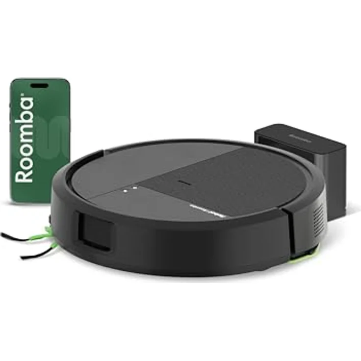 iRobot Roomba Combo 115, Roboter Staubsauger mit 15.000 Pa Saugleistung und Wischfunktion, Schwarz – Bild 1
