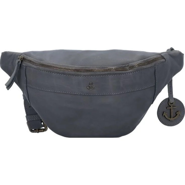 Harbour 2nd Anchor Love Jamie Gürteltasche, 100% Leder, 26 cm x 11 cm x 14 cm, grau