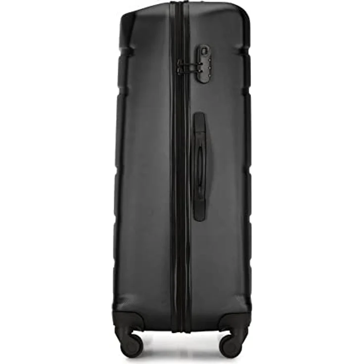 WITTCHEN Großer Koffer Trolley Koffer Reisekoffer aus ABS Hartschalen Trolley 4 Rollen Kombinationsschloss Schwarz 56-3A-653-10 – Bild 3