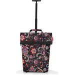 reisenthel Trolley M Frame Paisley Black  Tragbarer Einkaufstrolley mit stabilem Aluminiumrahmen  Aus wasserabweisendem Material