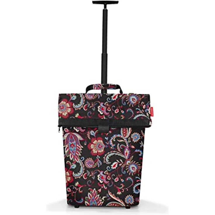 reisenthel Trolley M Frame Paisley Black  Tragbarer Einkaufstrolley mit stabilem Aluminiumrahmen  Aus wasserabweisendem Material – Bild 1
