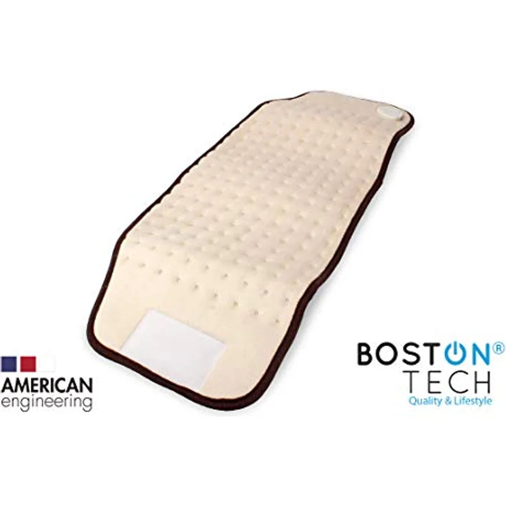 Boston Tech WE116 Heizkissen elektrisch für Bauch und Rücken Tasche - Heizgürtel mit 3 Temperaturstufen & Abschaltautomatik - Wärmegürtel mit verstellbarem Band und Klettverschluss Anthrazit 29x69cm – Bild 4