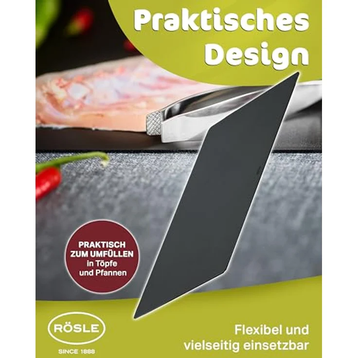 Rösle Schneidauflage 2er Set, Schneidebrett, Schneideunterlage, Kunststoff, Schwarz, 32 x 25 cm, 15014 – Bild 4