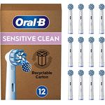 Oral-B Pro Sensitive Clean Aufsteckbürsten für elektrische Zahnbürste, 12 Stück, sanfte Zahnreinigung, innovative X-förmige Borsten, Original Oral-B Zahnbürstenaufsatz, Made in Germany