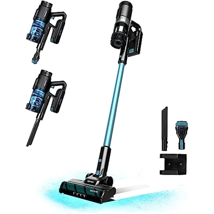 Cecotec Akku-Stielstaubsauger Conga Rockstar 1500 Ray Jalisco, 215 W, 12 kPa, 45 Minuten Autonomie, 3-in-1, Jalisco-Bürste, 2 Programme, Paralleler Zyklon, 500 ml Behälter – Bild 1