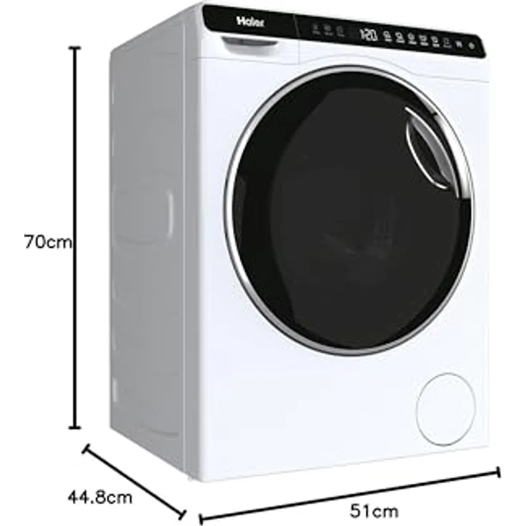 Haier HW50-BP12307-S Waschmaschine 5 kg, A, 1200 U/Min, kompakt 51 cm, wählbare Temperatur, 188 min Laufzeit – Bild 7