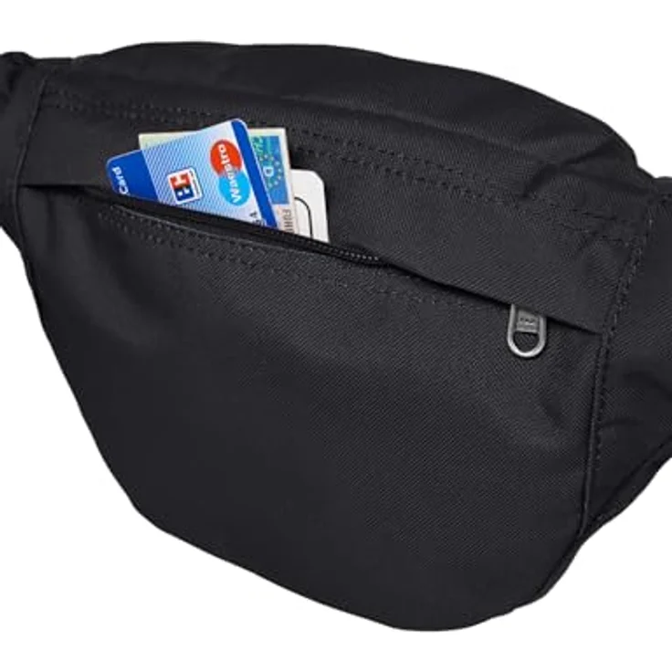 Jack Wolfskin Gürteltasche Konya Hipbag Black, recycelte Materialien, PFC-frei – Bild 5