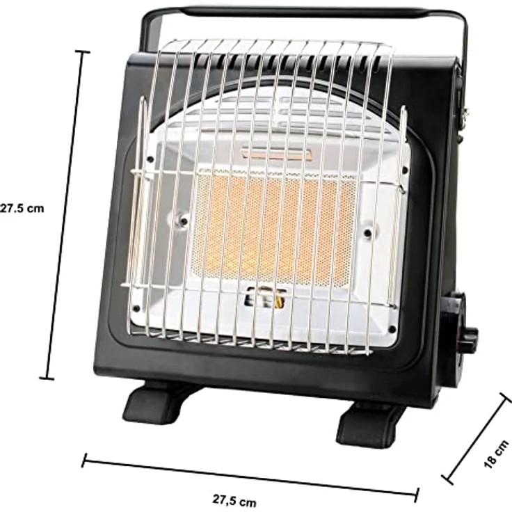 PHönix PH-100 Heizstrahler Gasheizung 1,7 KW Gasstrahler Keramik Camping Heizung Gaskocher + Tasche – Bild 3
