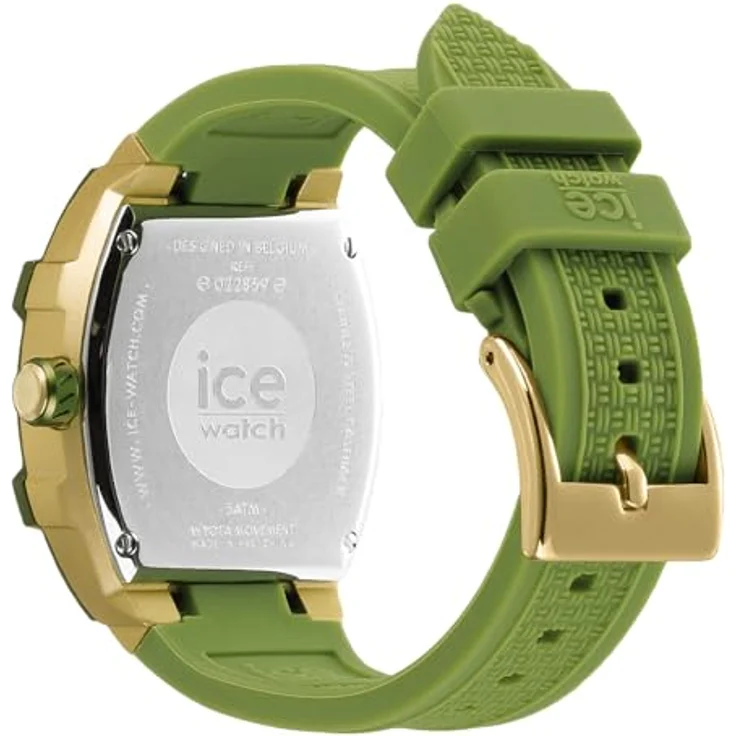 ICE-WATCH Ice Gold Forest Damenuhr mit Silikonarmband - Grünes Zifferblatt, 24-Stunden-Anzeige, leuchtende Zeiger – Bild 4