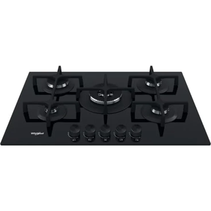 Whirlpool Piano cottura gas GOA 7523 NB1, Gaskochfeld in Schwarz mit 5 Brennern – Bild 1