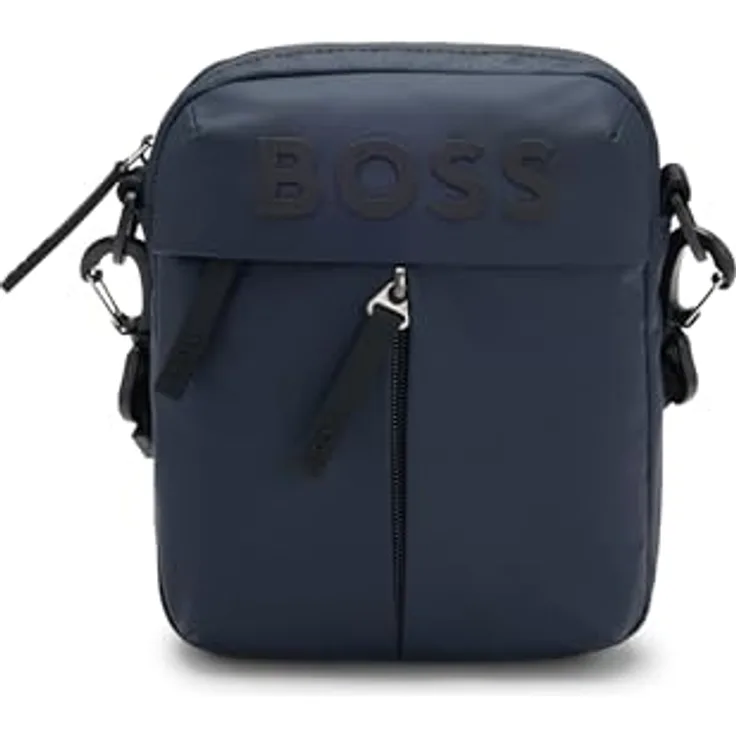 Hugo Boss Stormy Reporter Bag, Umhängetasche für Herren, DKLBLAU, verstellbarer Schultergurt, 16 x 20,5 x 4,5 cm