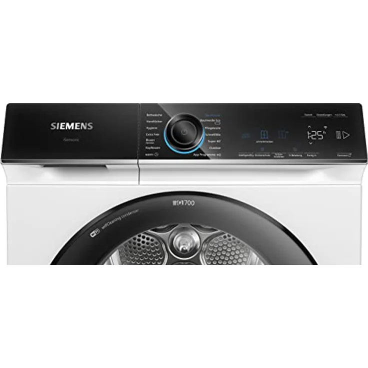 Siemens WQ35B2B30 Wäschetrockner iQ700, Wärmepumpentrockner mit 8kg Fassungsvermögen, directTouch LED-Display, autoDry, Outdoor-Programm, Home-Connect, Weiß, 60cm – Bild 2