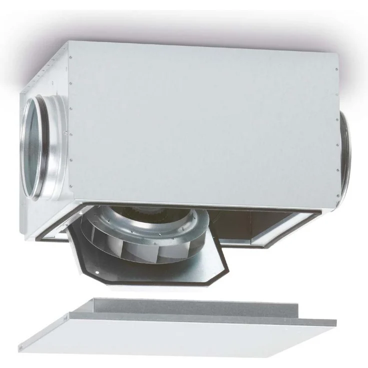 Helios SB EC 200, Belüftungsventilator mit EC-Aussenläufermotor, schallgedämpftem Gehäuse und stufenloser Drehzahlregelung