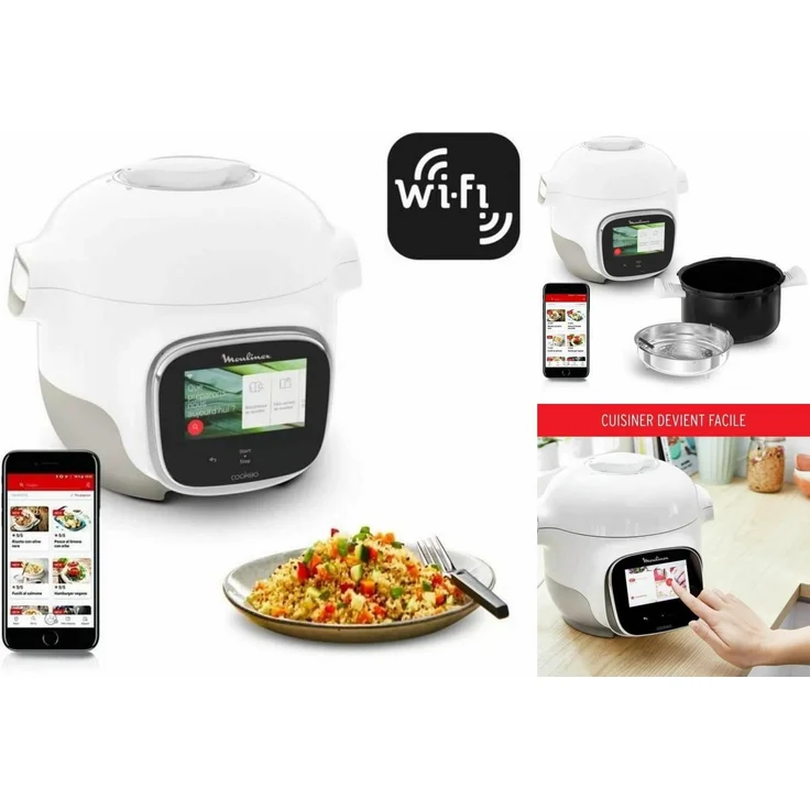 Moulinex Küchenmaschine Moulinex CE922110 Weiß 900 W 3 L, 900 W – Bild 1