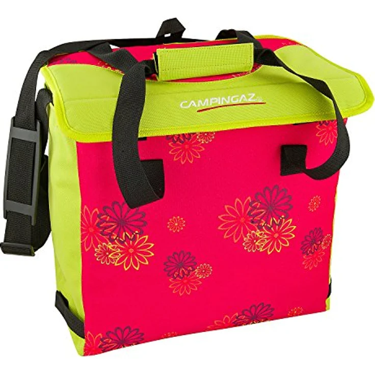 Campingaz Kühltasche, Pink Daisy, faltbar, 37 x 22 x 36 cm, rot – Bild 2