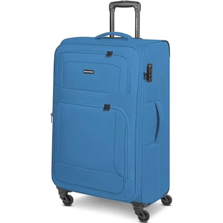 SMARTBOX großer Weichgepäck Check-in Koffer für Damen & Herren | Großer XL Trolley 46 x 31 x 78 cm | 4 Rollen & Zahlenschloss | erweiterbar mit Dehnfalte | leichte 3,6 kg (Edition 04) – Bild 1