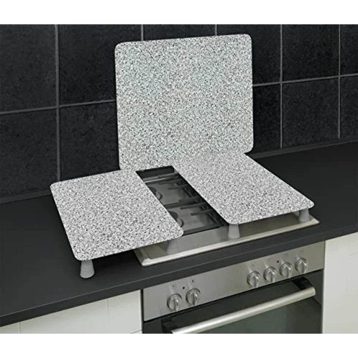 WENKO Herdabdeckplatte Universal Granit Herdabdeckung Ceranfeld Elektroherd – Bild 4