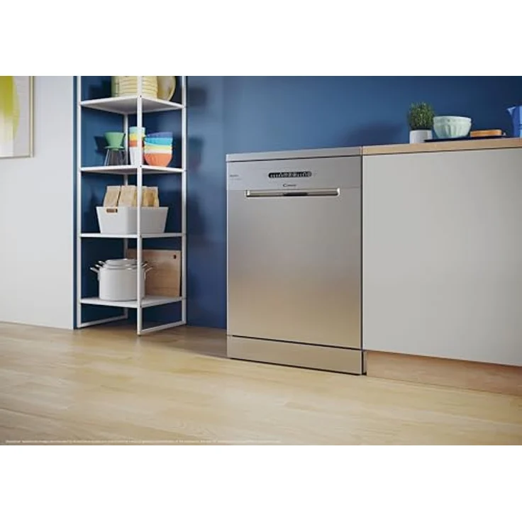Candy CF 3E9E0X, Freistehender Geschirrspüler für 13 Maßgedecke, Edelstahl, Energieeffizienzklasse E, 49 dB, mit Maxi TUB Technologie und vielseitigen Programmen – Bild 7
