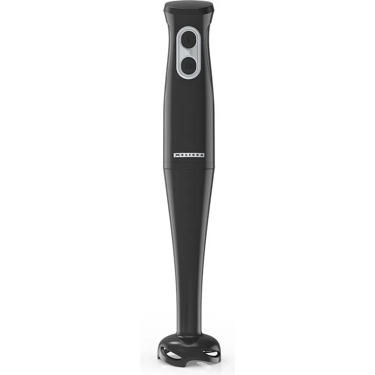 Melissa 16210070 Stabmixer, 400-W-Motor mit 2 Geschwindigkeitsstufen, Edelstahlklingen, Schwarz