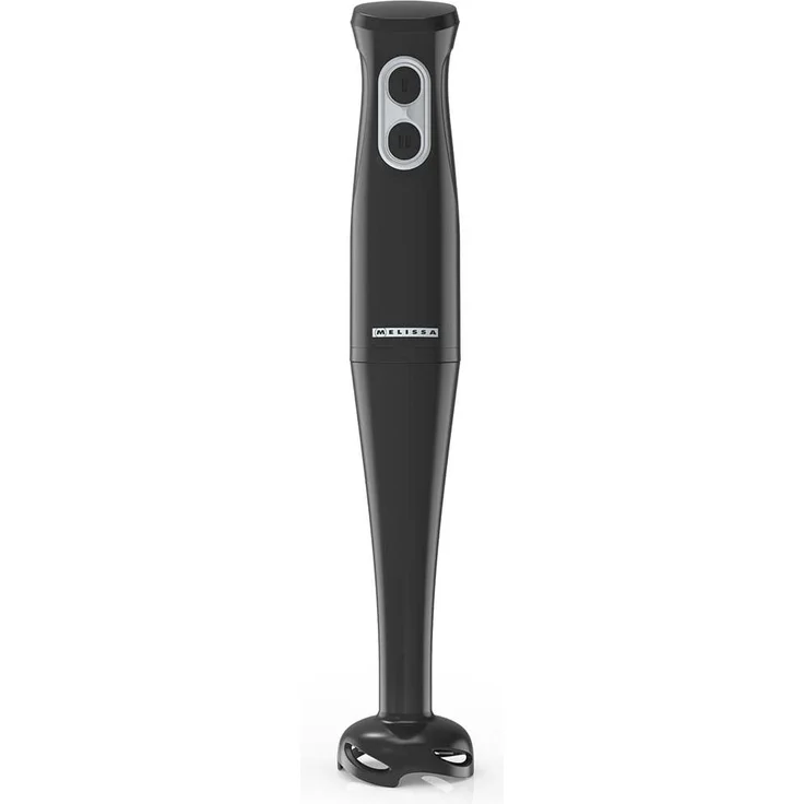 Melissa 16210070 Stabmixer, 400-W-Motor mit 2 Geschwindigkeitsstufen, Edelstahlklingen, Schwarz