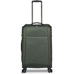 STRATIC Unbeatable 4.0 Koffer weichschale Trolley Rollkoffer Reisekoffer Weichgepäck TSA-Schloss, wasserabweisend, erweiterbar, Größe M, Khaki