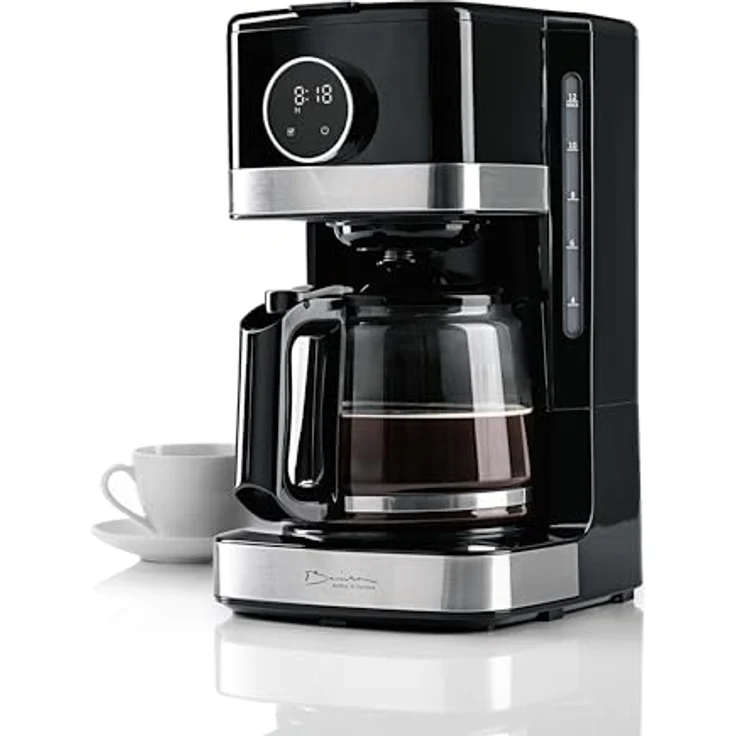 Barista Kaffeemaschine Touch, Filterkaffeemaschine mit 900W, 1,5L Glaskanne für bis zu 12 Tassen, Timerfunktion und Aromastärke-Einstellung – Bild 4