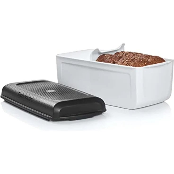 Tupperware BreadSmart Junior – Innovativer Brotkasten hält Backwaren länger frisch – Küchenaufbewahrungsbox für Brot, Gebäck und Croissants – Basisdesign verbessert die Belüftung und den Luftstrom