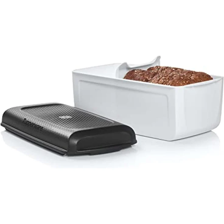 Tupperware BreadSmart Junior – Innovativer Brotkasten hält Backwaren länger frisch – Küchenaufbewahrungsbox für Brot, Gebäck und Croissants – Basisdesign verbessert die Belüftung und den Luftstrom – Bild 1