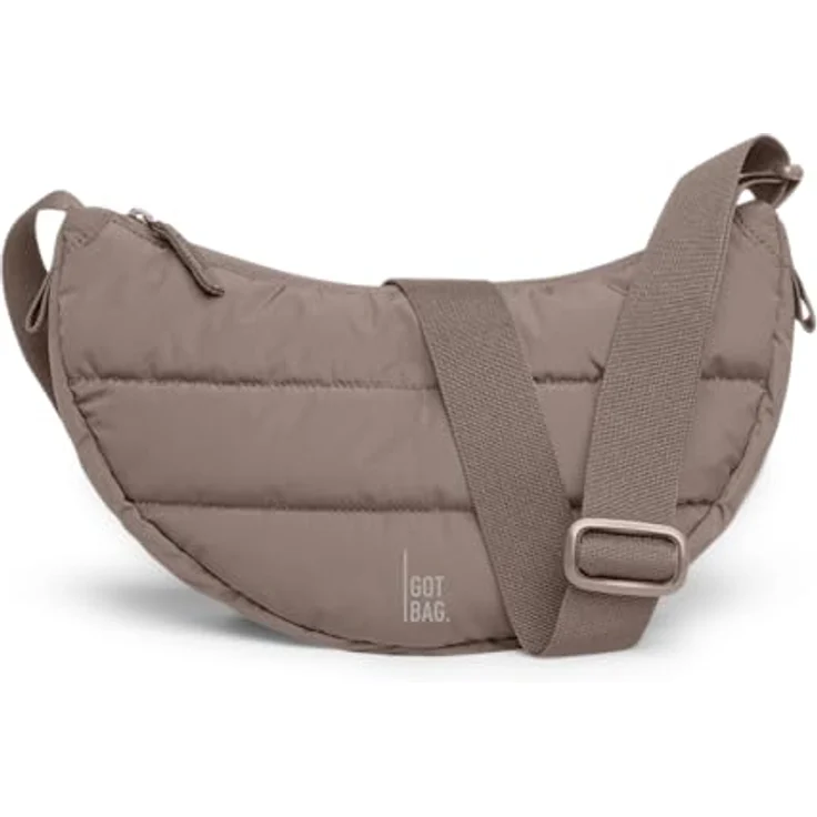 Got Bag PUFFER MOON BAG SMALL MONOCHROME, Umhängetasche aus recyceltem Material, wasserabweisend, Farbe: oyster – Bild 1