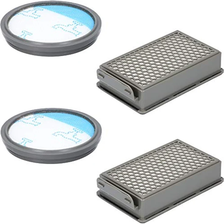 McFilter | 2x Filterset geeignet für Rowenta RO3731EA Compact Power Cyclonic Staubsauger, enthält 4 Filter - 2x Filterkassette, 2x Rundfilter, Alternative für ZR005901 – Bild 1