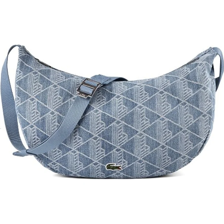 Lacoste Neocroc Seasonal Umhängetasche, 38 cm, 100% Baumwolle, blau
