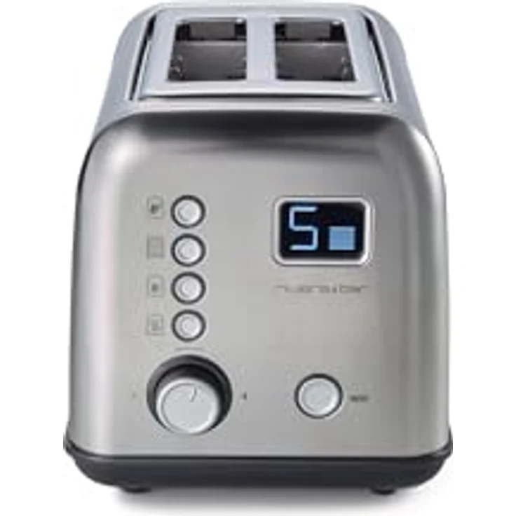 Riviera&Bar Toaster Stainless Steel, Automatischer Toaster mit 2 kurzen Schlitzen, LCD-Display und 9 Bräunungsstufen – Bild 4