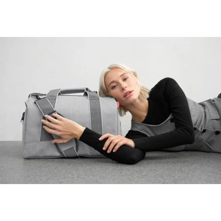 reisenthel Allrounder M, Handtasche in herringbone grey, ideal als Sport- und Wochenendtasche, perfekt für Handgepäck – Bild 4
