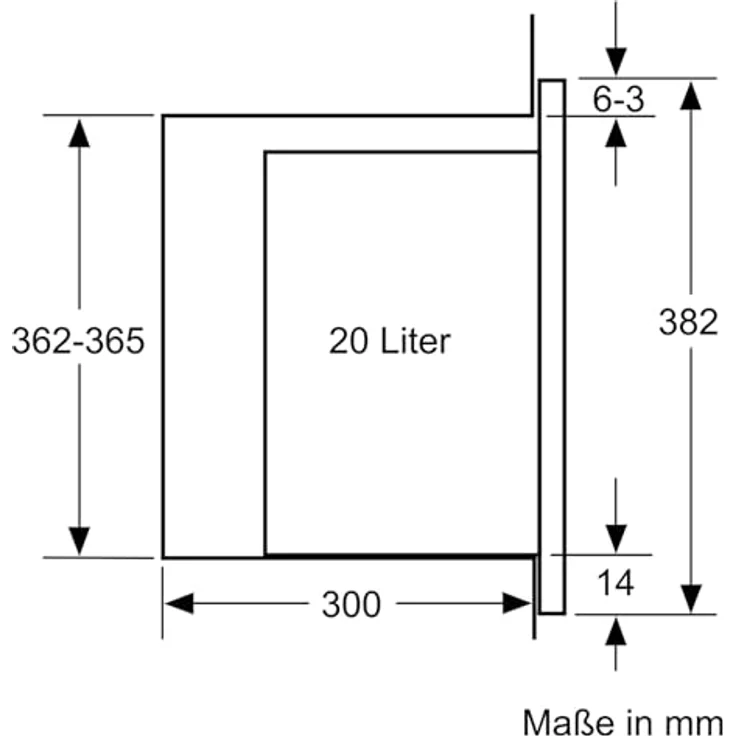 SIEMENS Einbau-Mikrowelle Siemens BF525LMB1, 800 W Leistung, 20 l Garraumvolumen, Schwarz Edelstahl – Bild 5