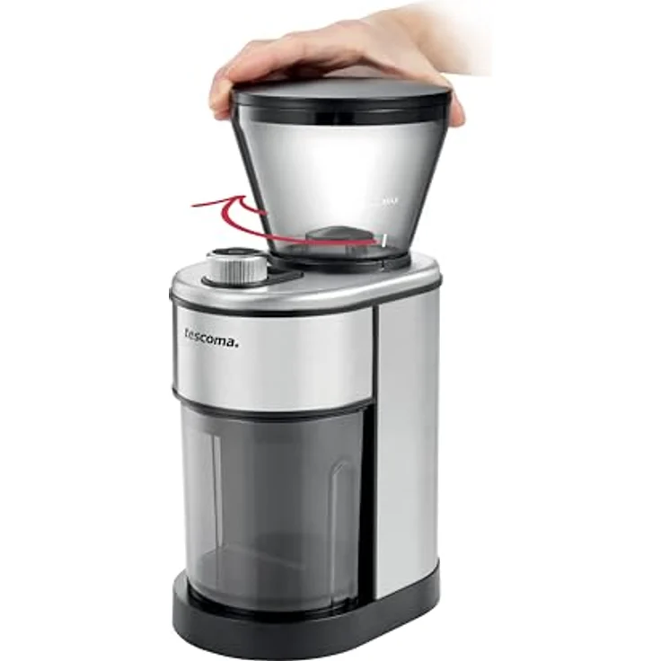 Tescoma Elektrische Kaffeemühle PRESIDENT, 15 Mahlgrade, Digitalanzeige, Automatischer Standby-Modus – Bild 3