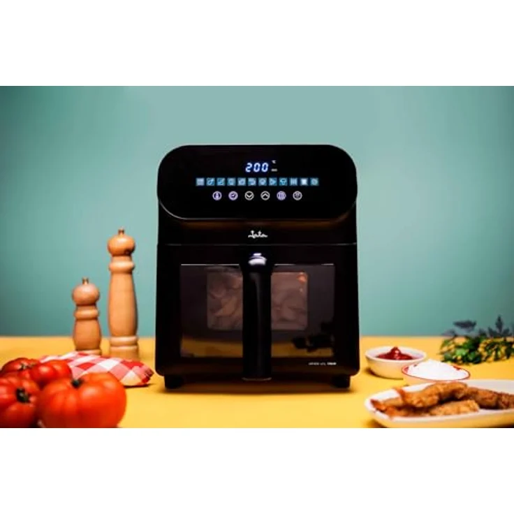 Jata Fritteuse Jata Airfryer Heißluftfritteuse ohne Öl JATA JEFR1230, 1700 W, Schwarz, 12 Programme, 6,2 L Kapazität – Bild 8